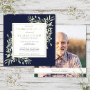 Search for navy blue funeral invitations Death