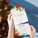 Search for red and green wedding invitations Holly berries