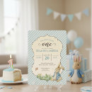 Search for peter rabbit 1st birthday invitations Beatrix potter