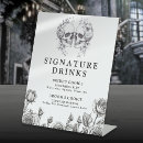 Search for halloween wedding tabletop signs Black and white