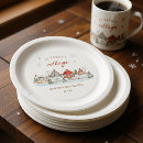 Search for christmas village paper plates Holiday baby shower