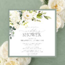Search for green and white bridal shower invitations Calligraphy