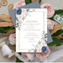 Search for dusty blue and blush wedding invitations Modern