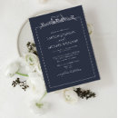 Search for navy blue border invitations Classic
