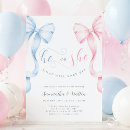 Search for bow gender reveal invitations What will baby be