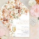 Search for modern floral bridal shower invitations Champagne