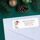 Search for berries return address labels Winter red berries
