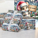 Search for christmas mouse wrapping paper Cute