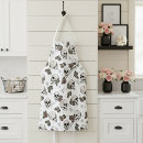 Search for black skull aprons Black and white