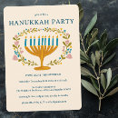 Search for menorah invitations Hanukkah party
