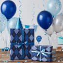 Search for blue diamond wrapping paper Classic