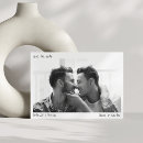 Search for gay couple invitations Black and white