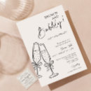 Search for champagne brunch invitations Hand drawn