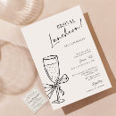 Search for bridal luncheon invitations Chic