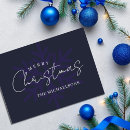 Search for dark blue christmas cards Snowflake