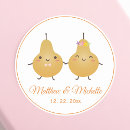 Search for cute cartoon wedding stickers Bride and groom