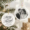 Search for two sided photo christmas tree decorations Black and white