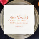 Search for christian napkins Give thanks
