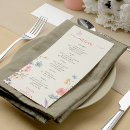 Search for boho wedding menus Rustic