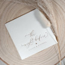 Search for dinner wedding napkins Calligraphy