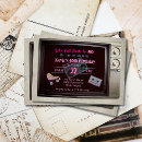 Search for television birthday invitations Retro