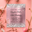 Search for glitter 40th birthday invitations Luxury