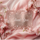 Search for pink rose thank you cards Glitter