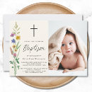 Search for blue cross christening invitations Wildflowers