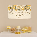Search for 75th birthday banners Elegant