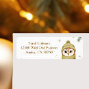 Search for cute owl return address labels Trendy