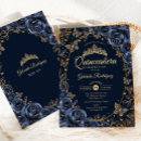 Search for rose gold quinceanera invitations Floral