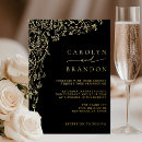 Search for gold filigree wedding invitations Glamourous