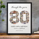 Search for 80th birthday posters Photo collage