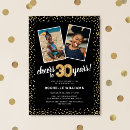 Search for balloons 30th birthday invitations Glitter