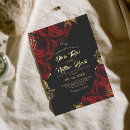 Search for dark red wedding invitations Flowers