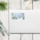 Search for winter woodland return address labels Gender neutral