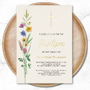 Search for boho floral christening invitations Wildflowers