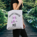 Search for breast cancer tote bags Typography