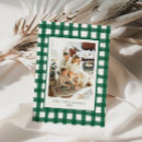 Search for green plaid christmas cards Vintage