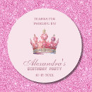 Search for princess crown thank you stickers Pink