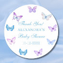 Search for pink and blue butterfly stickers Mother to be