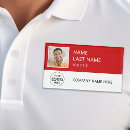 Search for red name tags Job title