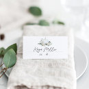 Search for sage green place cards Watercolor greenery