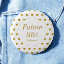 Search for bride heart badges White