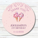 Search for ice cream birthday stickers Thank you