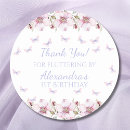 Search for floral birthday thank you stickers Whimsical