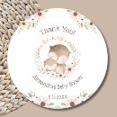 Search for pink owl baby shower stickers Cute