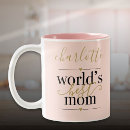 Search for gold and blush mugs Mother