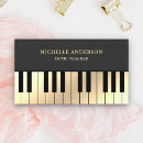 Search for keyboard player business cards Piano lessons