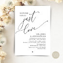 Search for nothing fancy just love wedding invitations Elopement